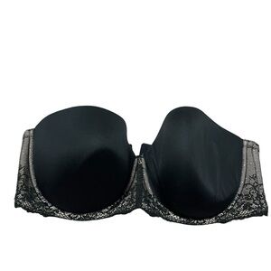 Torrid Black Lace Strapless Bra Plus Size 44F No Straps included